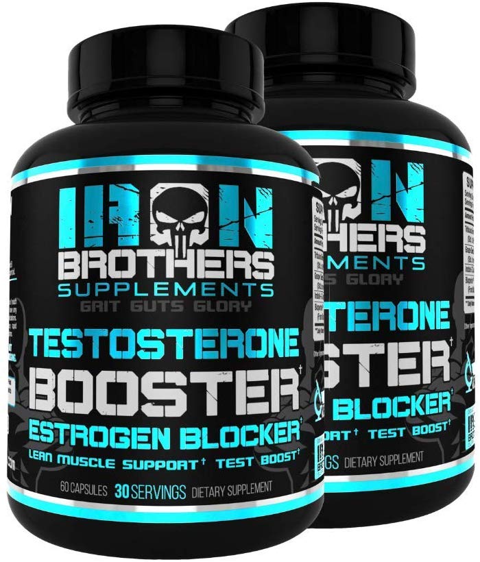 Iron Brothers Testosterone Booster For Men Estrogen Blocker