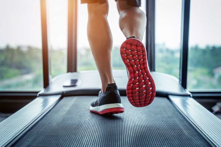 Running Treadmill Inside Feet